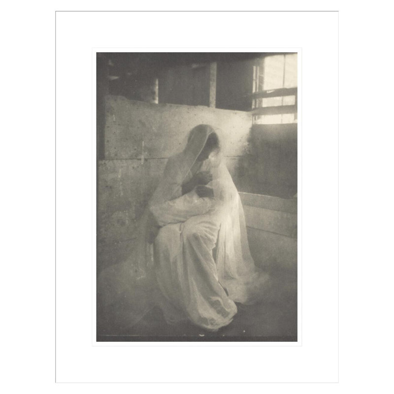 «The Manger» par Gertrude Käsebier, impression giclée sur cadre, H 21,75 po x l 16,87 po