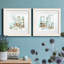 Blue Opulence I - ensemble de 2 peintures encadrées-127192416-127192418