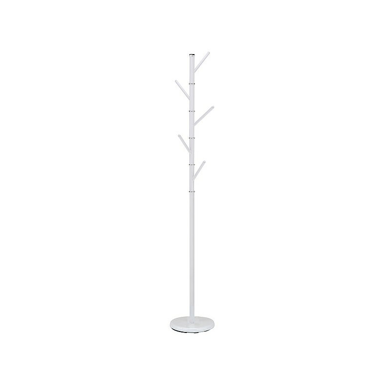 Sharonlee Metal Freestanding 6 - Hook Coat Rack, White