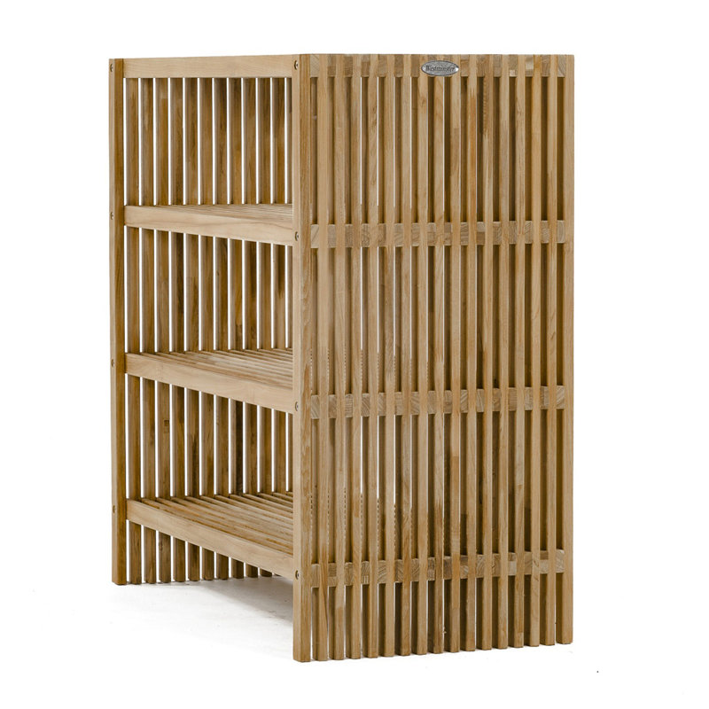 Solid Wood Free-Standing Bathroom Shelves