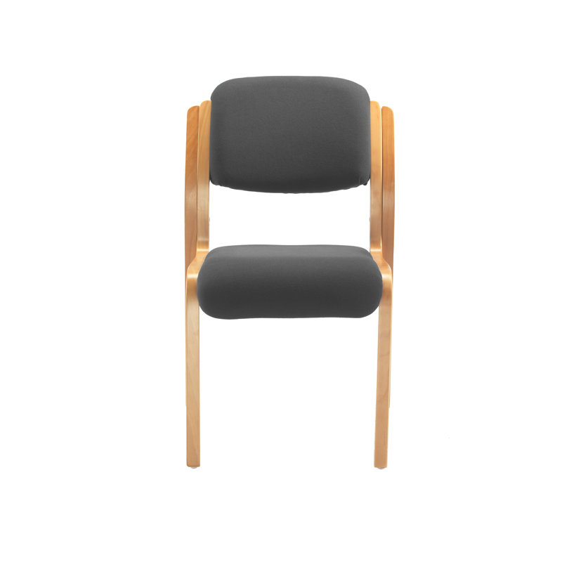 Sayler Armless Stacking Chair, Charcoal Pyra