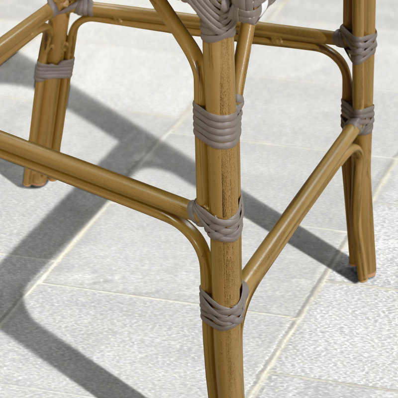 Tabouret de bar 30 po Varda, Coloré / bambou