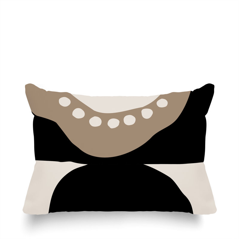 Coussin lombaire réversible intérieur / extérieur Sofi Minimalist, H 14 po x l 20 po, Beige