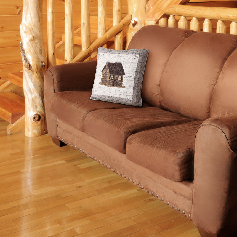 Coussin en coton Birch Forest Cabin