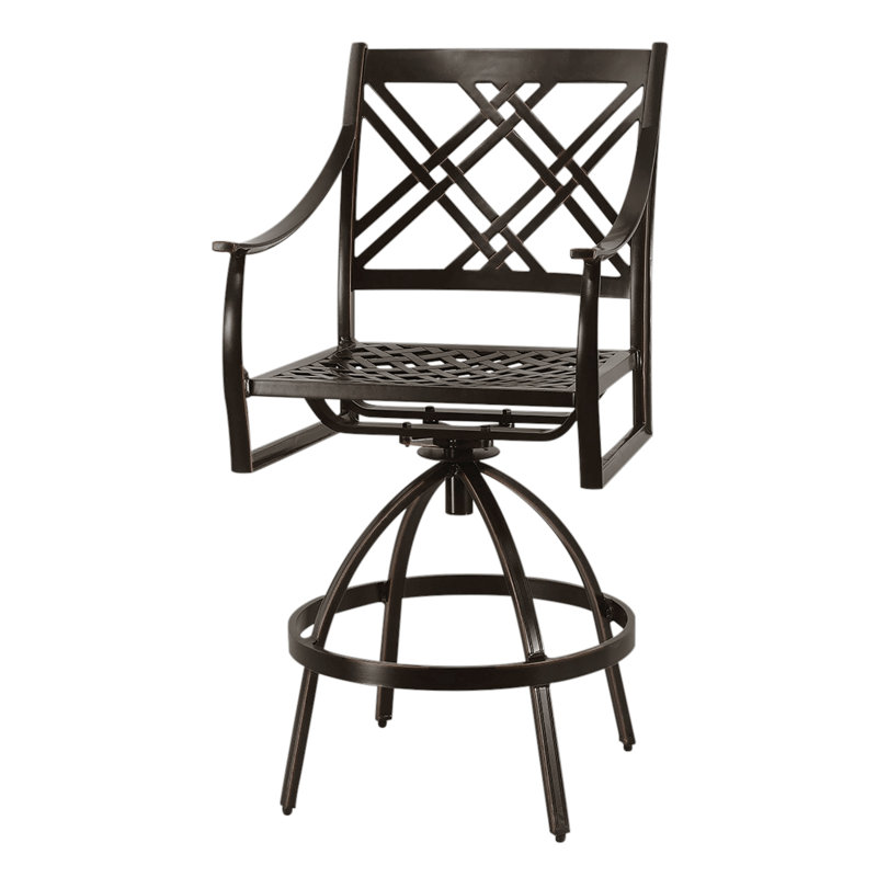 Edge Swivel Balcony Stool, Midnight Gold, 31.5"