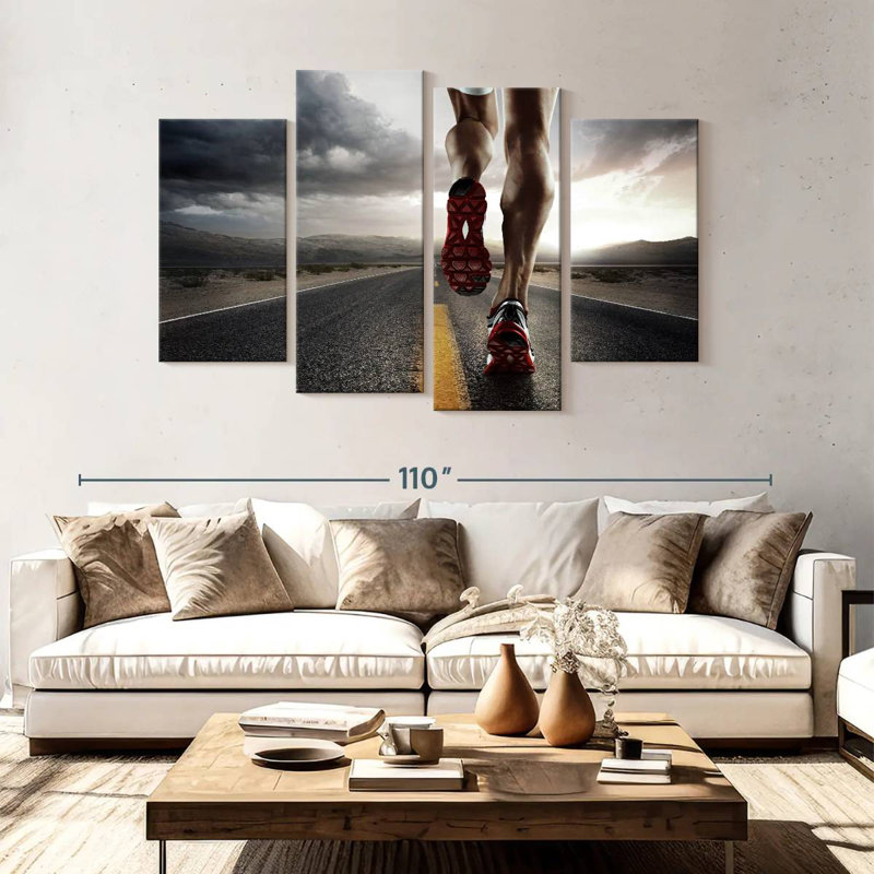 Sireci Athlete Running, 54" H x 84" W