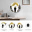 Horloge murale en verre Mountain-1912972814