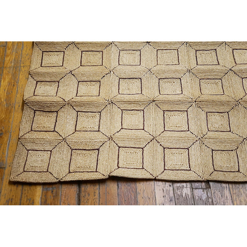 Tapis rétro Mid-Century rétro noué aux États-Unis