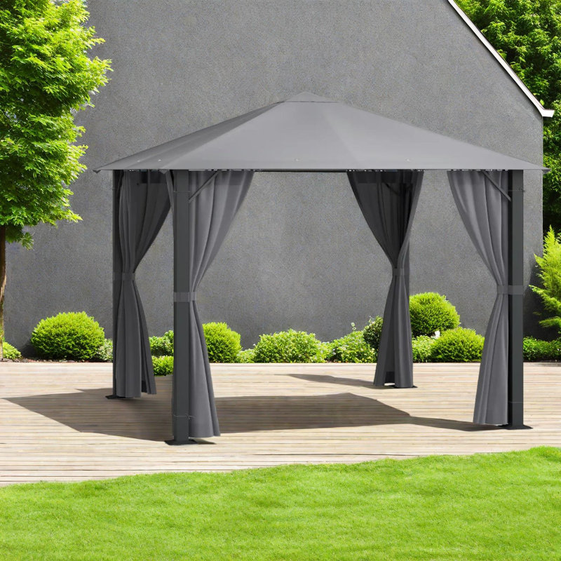Patios spacieux et abris de jardin (avec cadre inclus) Patio moderne en acier