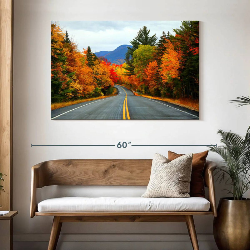 Mehar, New Hampshire, route d'automne, H 32 po x l 48 po
