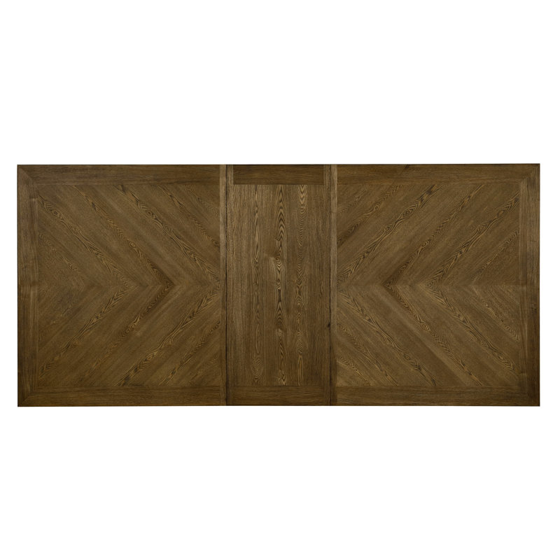 Extendable Solid Wood Base Dining Table