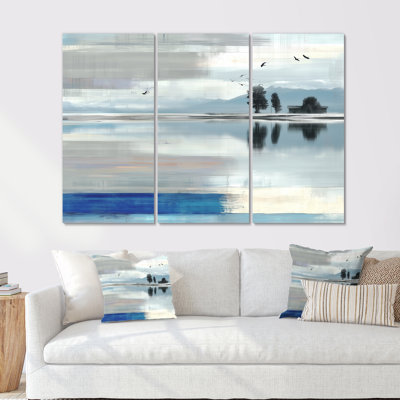 Ensemble de salon Blue Ocean Ocean Edge Accent With White - Paysages