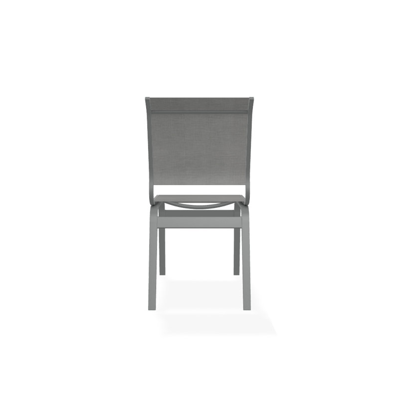 Chaise d'appoint de salle à manger Hiraku, Alliage Sunbrella®, Graphite texturé