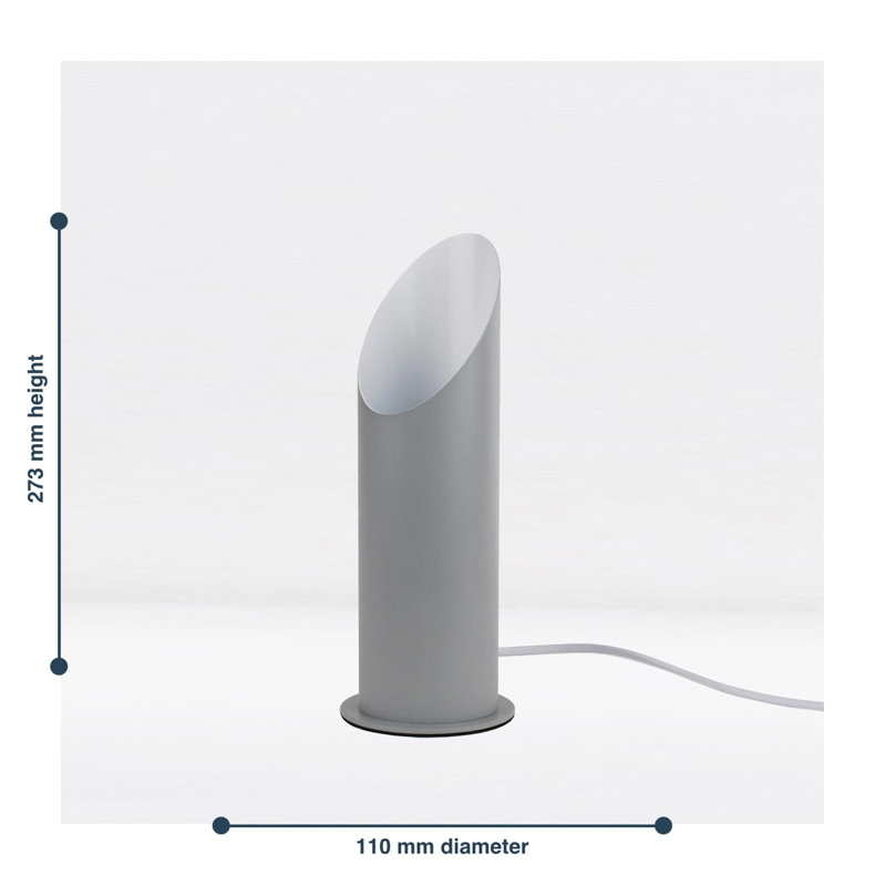 Abderraouf 27.3cm Floor Lamp Set, Light Grey