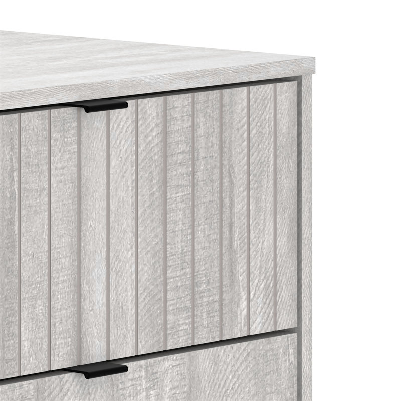 Commode 5 tiroirs 31,7 po Norcross, Gris poudré
