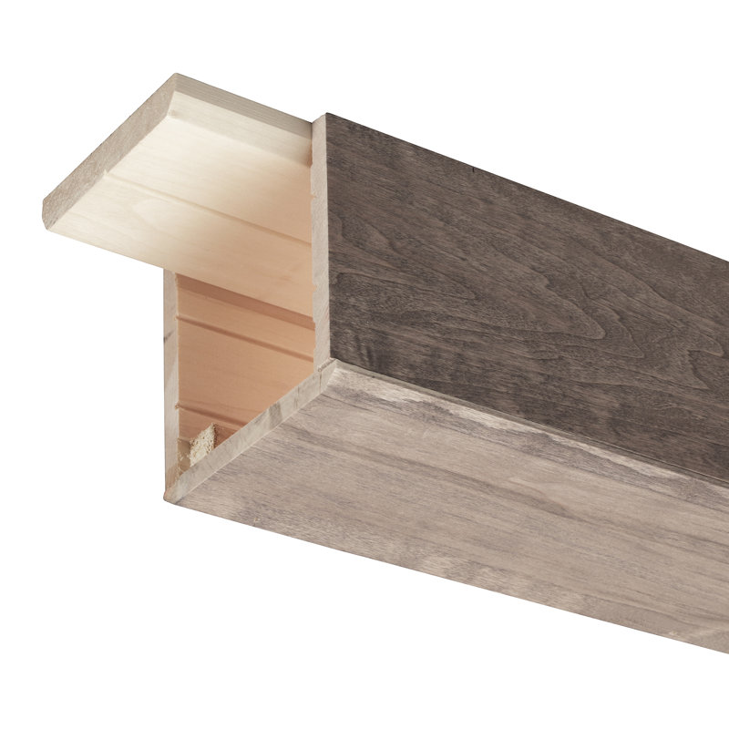 8-Foot Gray Stainable Wood Faux Ceiling Beam