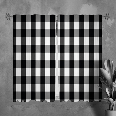 Paire de rideaux obscurcissant en polyester Tacorra