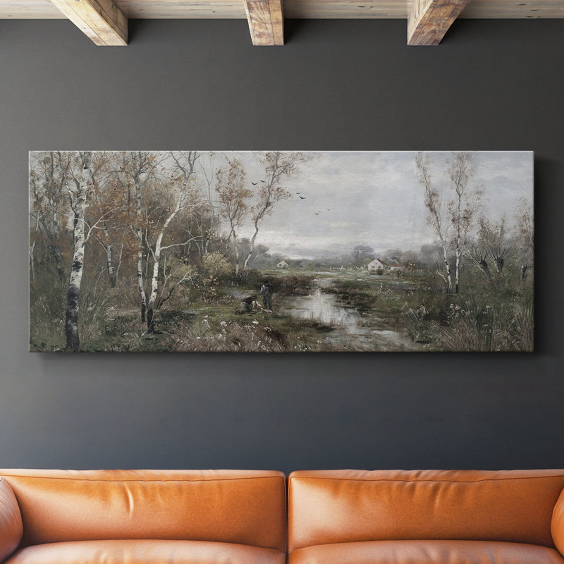 Série paysage - DCL XXVI - Toile tendue avec châssis - Prêt à accrocher, H 12 po x l 30 po