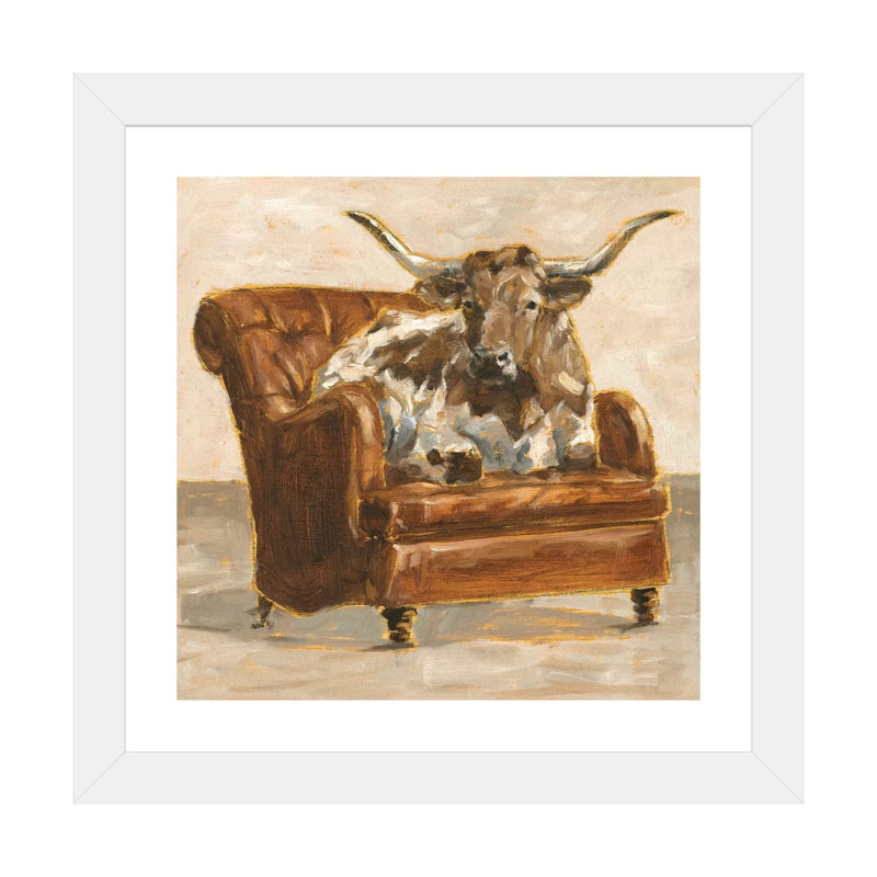 «Refined Comfort I» par Ethan Harper - reproduction d'art, H 24 po x l 24 po x p 1 po, Papier encadré blanc, Blanc
