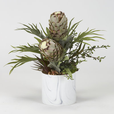 Protea Arrangement in Planter
