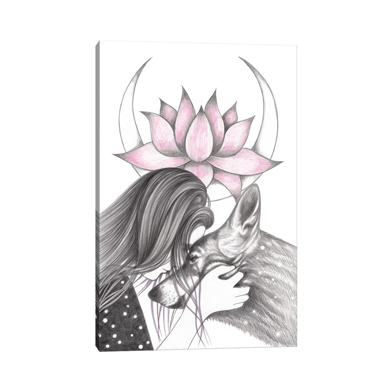 Lotus by Andrea Hrnjak - Wrapped Canvas Print, 20.32 cm H x 30.48 cm W