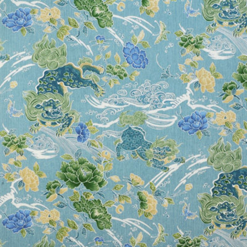 Shishi 100% Cotton Fabric, Turquoise