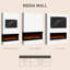 Symple Stuff Black Electric Fireplace with 5652 BTU-1556236633