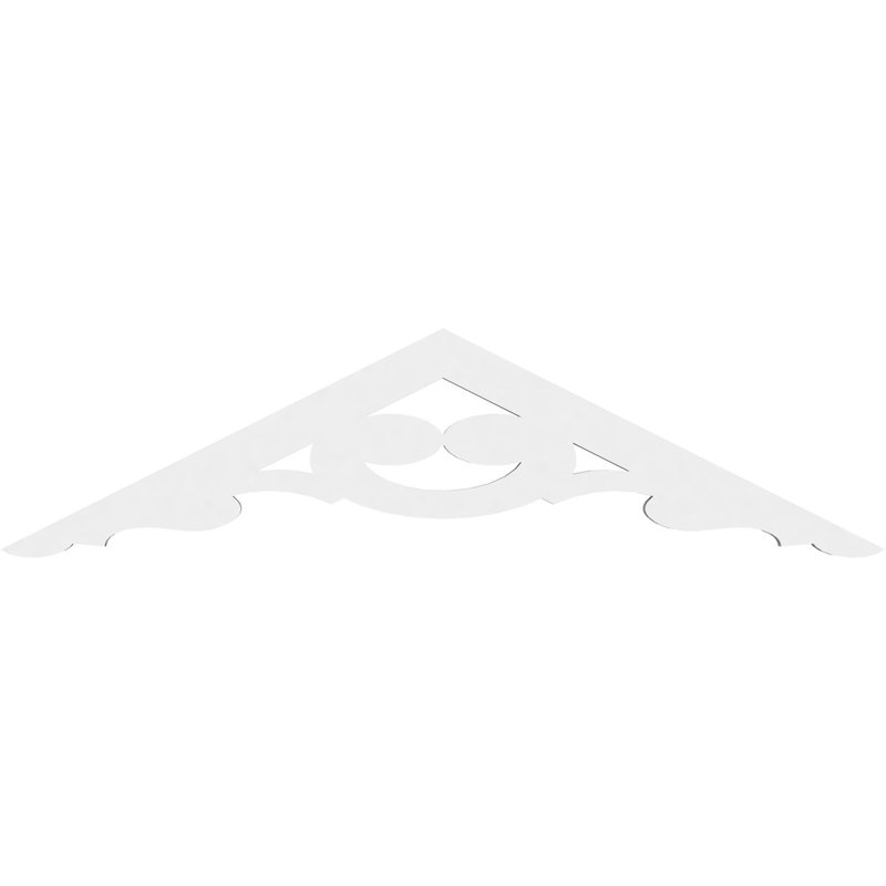 Robin Architectural Grade PVC Gable, 9" H x 36" W x 1" D, 6/12