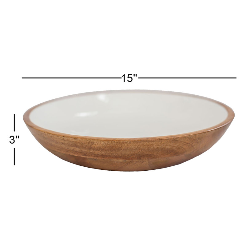 Bol à salade en bois de manguier Millwood Pines Tolleson