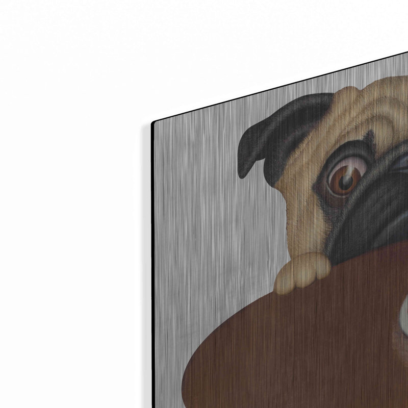 «Pug With Pie» par Danny Gordon, H 12 po x l 16 po