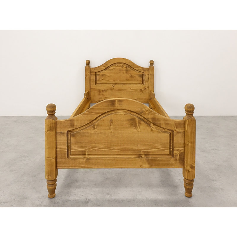 Hailley Solid Spruce Wood Bedframe, European Single (90 x 200 cm)