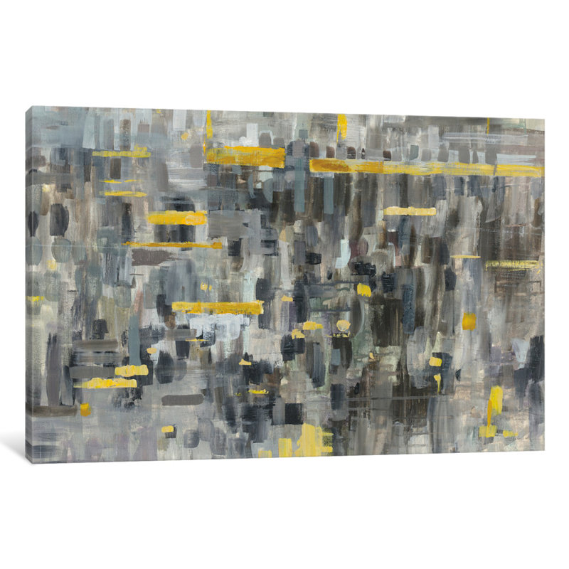 "reflections i" par danhui nai, reproduction d’art sur toile tendue, H 26 po x l 40 po x P 1,5 po