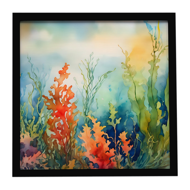 Seaweed, impression sur métal encadrée