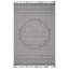 Tapis intérieur / extérieur gris / blanc / médaillon-210163211