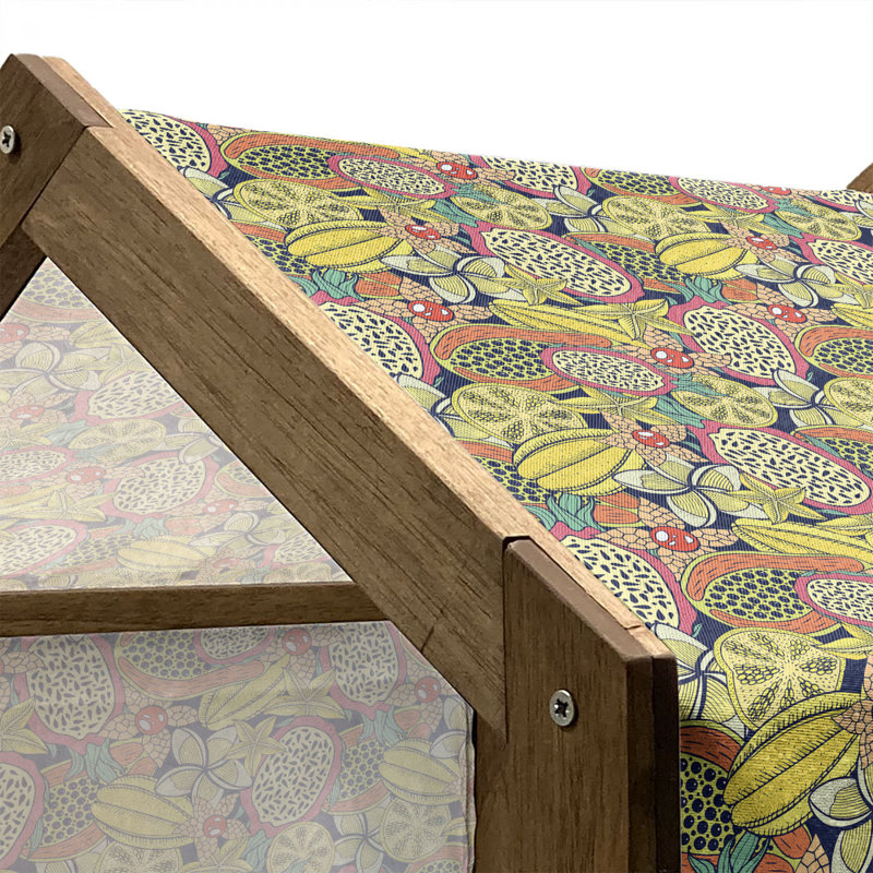 Niche pour chien en bois, H 32,28 po x l 39,37 po x P 28,35 po