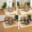 Extendable Dining Table Sets(Must include both Table and Chair), Wood MDF Modern Small Kitchen-1115431640