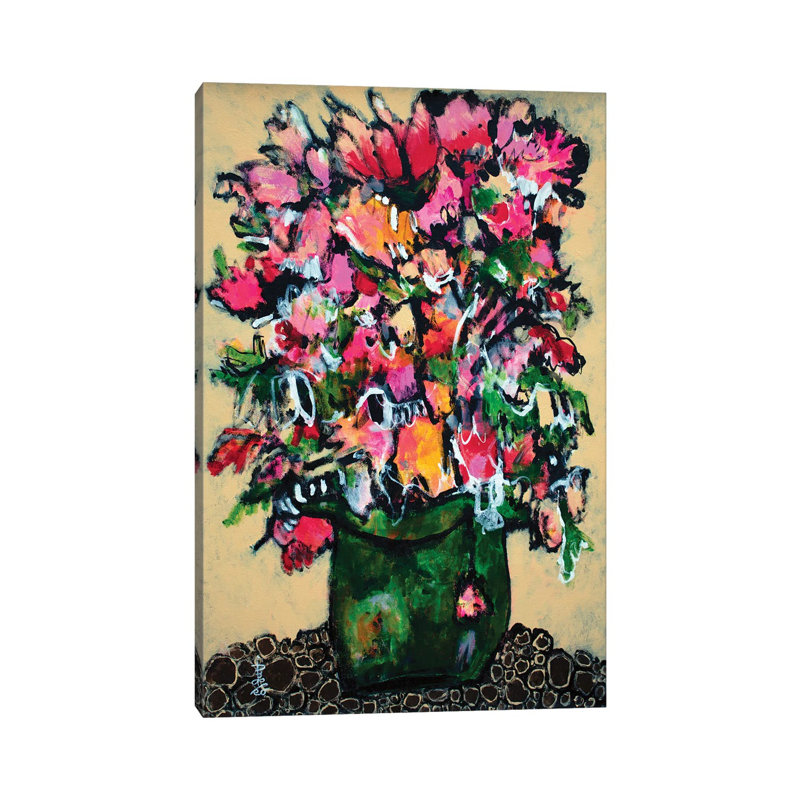 Down To Earth By Misako Chida - Wrapped Canvas Painting by Misako Chida - Wrapped Canvas Painting