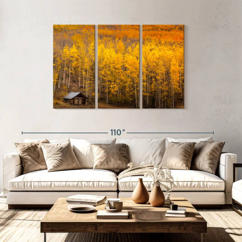 Alvord Aspen Forest Cabin, 48" H x 74" W
