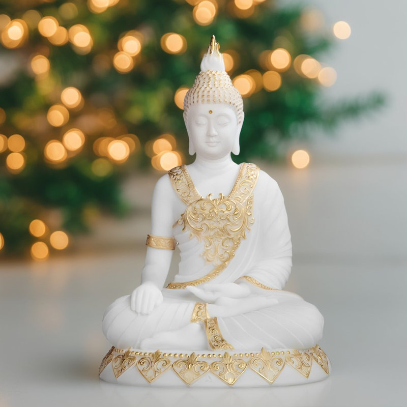 11.75"H Thai Buddha Figurine
