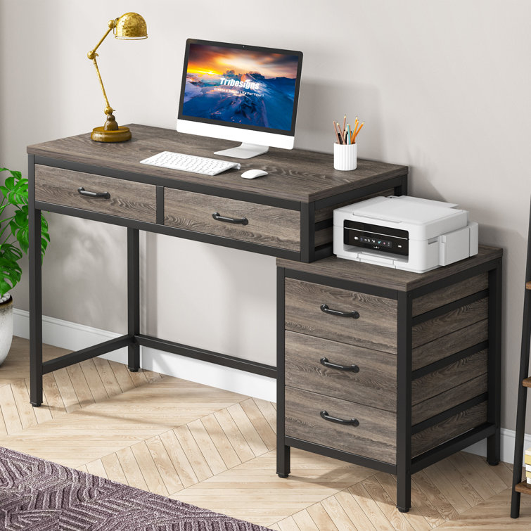 51''W Reversible Desk with Drawers
