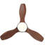 Ventilateur de plafond moderne avec lumière et 3 pales en ABS avec moteur à courant continu réversible-694502212