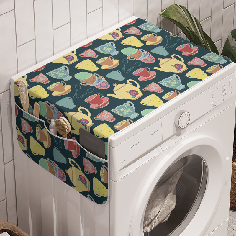 Machine à laver East Urban Home Tea Party, paquet de 2, 47 po x 18,5 po