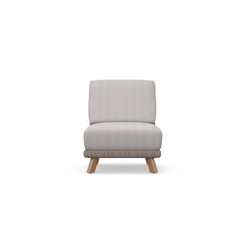 Sicily Armless Chair + Desert Cushion