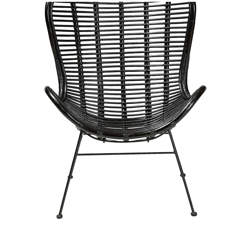Fauteuil bohémien moderne, Noir