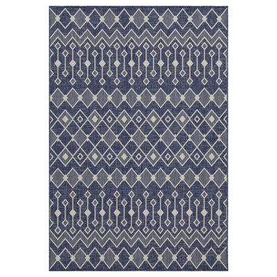 Tapis bleu intérieur / extérieur Sunshine