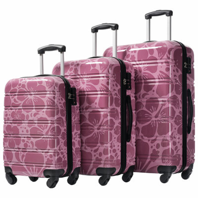 Valise à roulettes 3 pièces Hardshell avec valise TSA