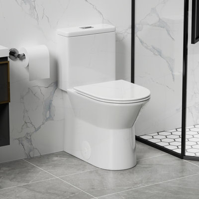 Advanced Dual-Flush Toilet with Comfort Seat and Efficient Flushing System