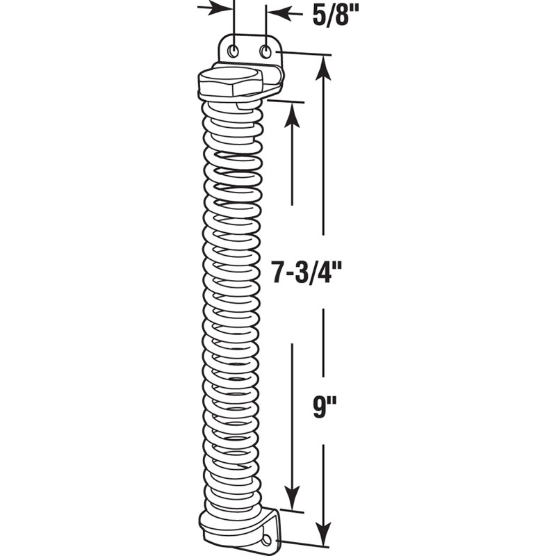 Prime-Line 11.82" H x 3.88" W Spring Single Door Hinge