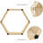 6 Piece Hexagon Floating Shelf-180538249
