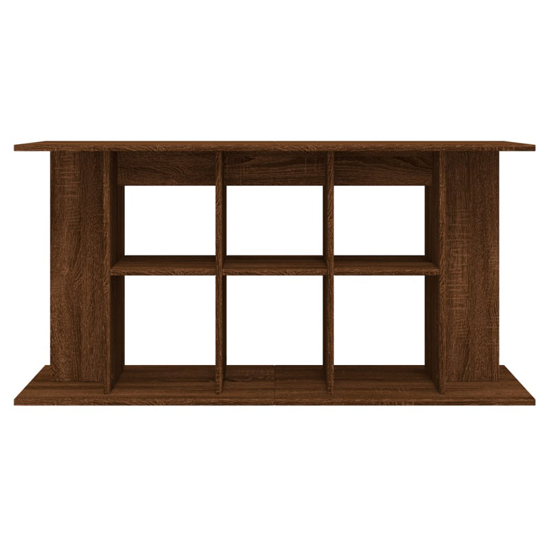 Vidaxl Aquarium Stand Engineered Wood, Brown Oak, 60"H x 120"W x 40"D